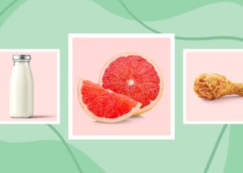Milk, grapefruit, fried chicken